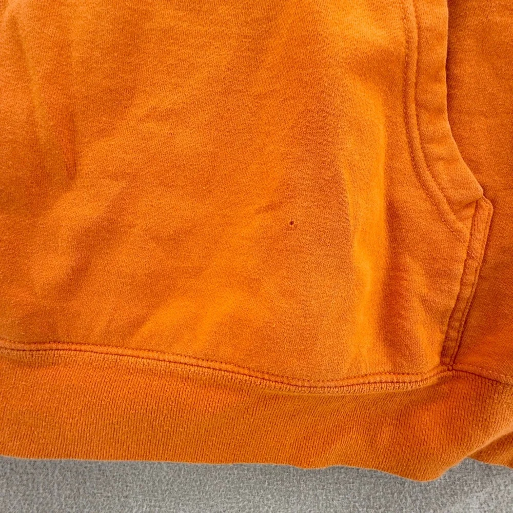 The North Face Orange Oversized Hoodie Pullover Sweatshirt Men